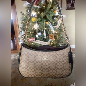 Coach small classic brown bag